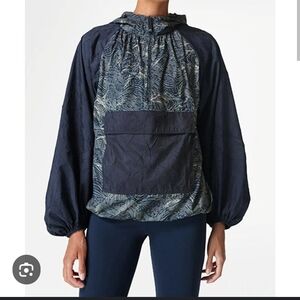 Sweaty Betty Women's Blue Trailway Pullover NWT